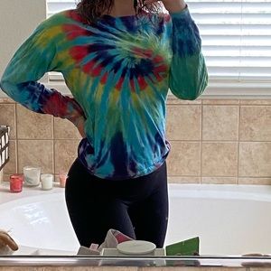 Long sleeve tie dye shirt